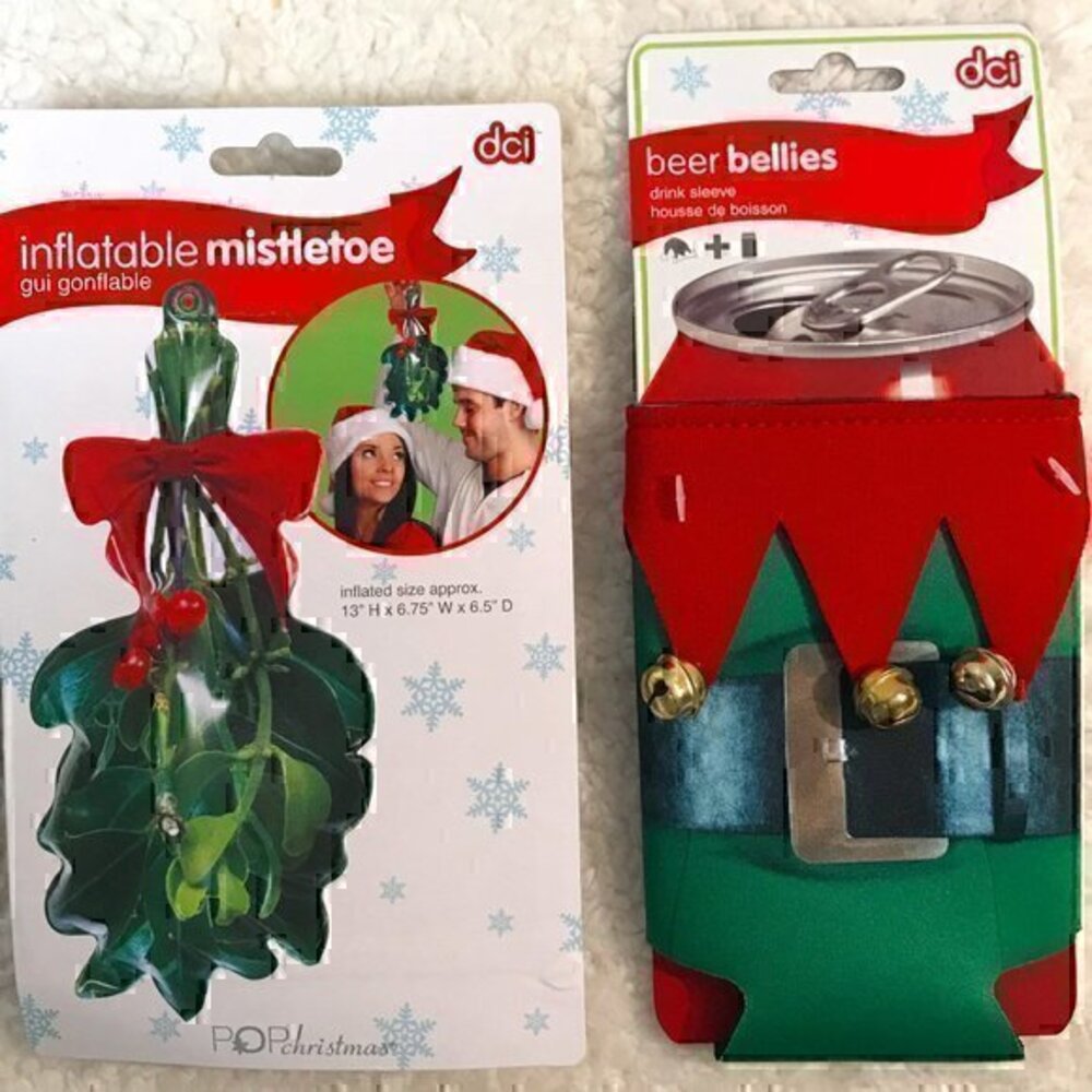 DCI Christmas Mistletoe + Beer Bellies Drink Sleeve Bundle